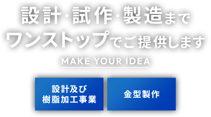 設計・試作・製造までワンストップでご提供します